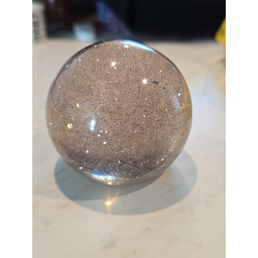 Handmade Resin Crystal Ball Goes Great With Dragon Claw Tea Light Holder 666